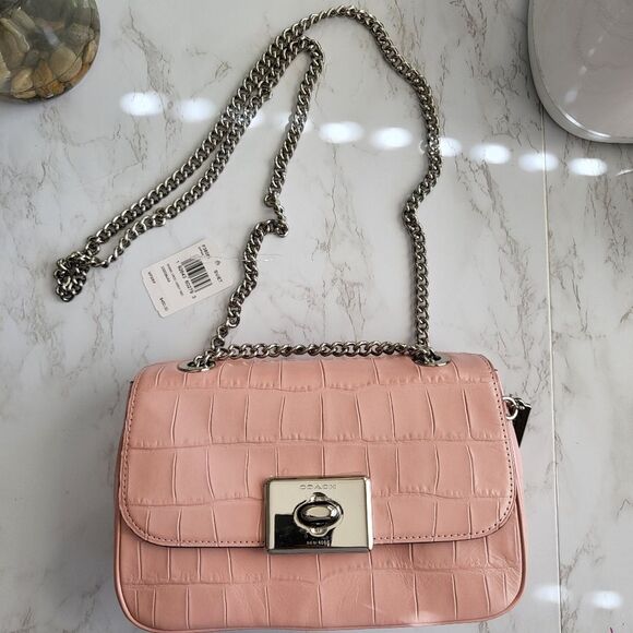 Coach (Light Pink) with silver hardware NWT handbag - Picture 15 of 16